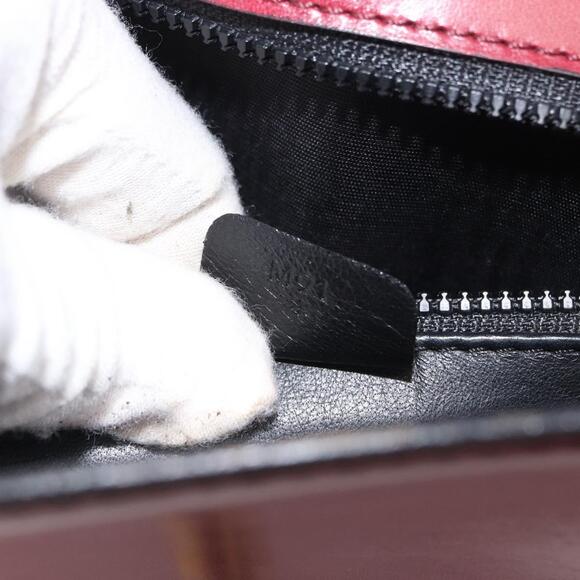 CELINE Hand Bag Leather Red Gold Auth 161005 - Picture 12 of 16